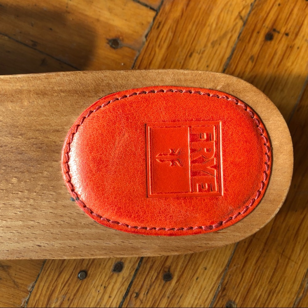 Frye • Ellie Ring Slides with wooden sole - Picture 2 of 4